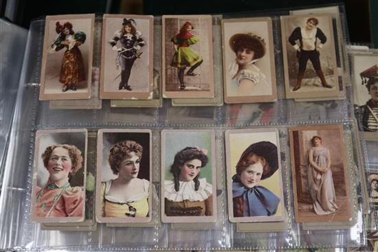 Five albums of USA cigarette cards, etc